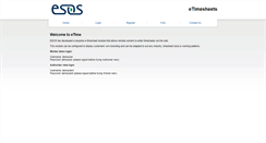 Desktop Screenshot of etime.esos.co.uk