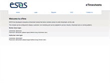 Tablet Screenshot of etime.esos.co.uk
